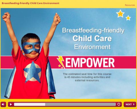 Empower Training: Breastfeeding-Friendly Child Care Environment