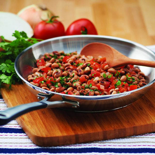 Black Eyed Peas, Tomatoes, and Onion