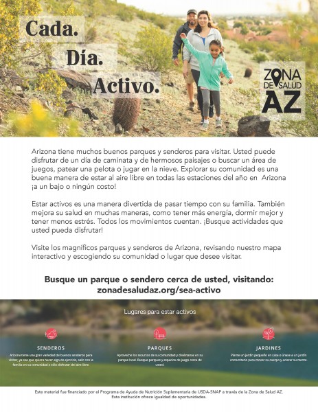 Every Day Active Physical Activity Campaign 2020 Flyer Es Az Healthzone Every Day Active Physical Activity Campaign 2020 Flyer Es Az Healthzone
