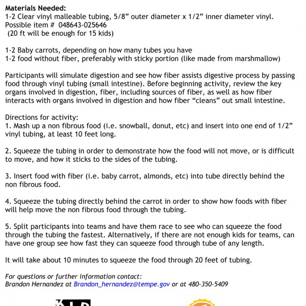 Fiber Relay Race Instructions AZ Healthzone