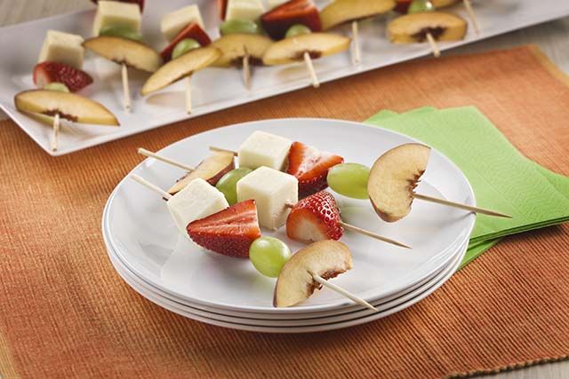 Fruit and Cheese Wands
