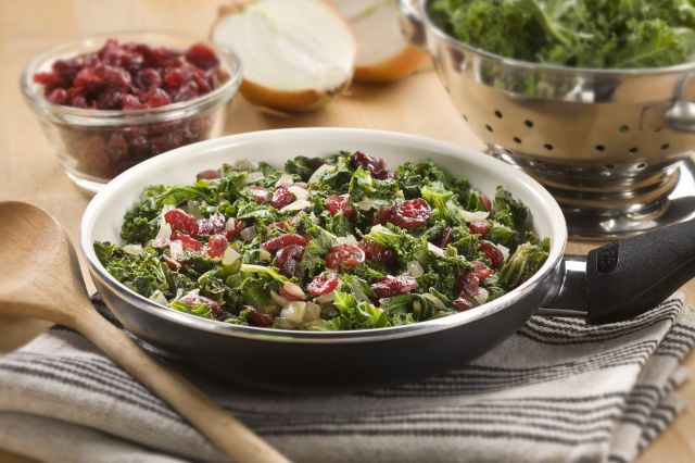 Kale and Cranberry Stir-fry